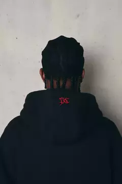 MOLETOM PLANO C HOODIE LOGO PRETO/VERMELHO - loja online