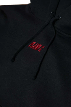 MOLETOM PLANO C HOODIE LOGO PRETO/VERMELHO na internet