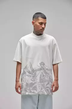 CAMISETA PLANO C IN VINO VERITAS OFF WHITE na internet