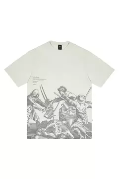 CAMISETA PLANO C IN VINO VERITAS OFF WHITE