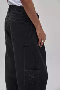 CALÇA PLANO C WORK DENIM WASHED PRETO - loja online