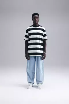 CAMISETA PLANO C STRIPE TSHIRT PC LETTER PRETO -  Hipster Store - Street Wear e Sneakers 