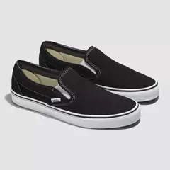 TENIS VANS SLIP-ON BLACK WHITE PRETO