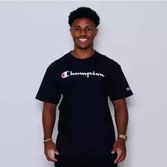 CAMISETA CHAMPION MC LOGO SCRIPT INK BLACK