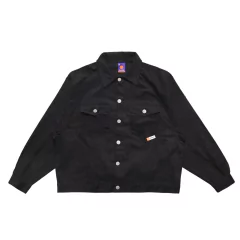 JAQUETA ORANGE VELUDO PRETO