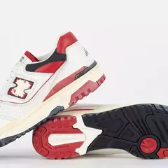 TENIS NEW BALANCE 550 BEGE VERMELHO na internet