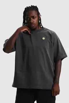 CAMISETA BAW OVERSIZED SUN X SMILEY PRETO