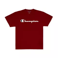 CAMISETA CHAMPION MC LOGO SCRIPT INK SANDALWOOD RED