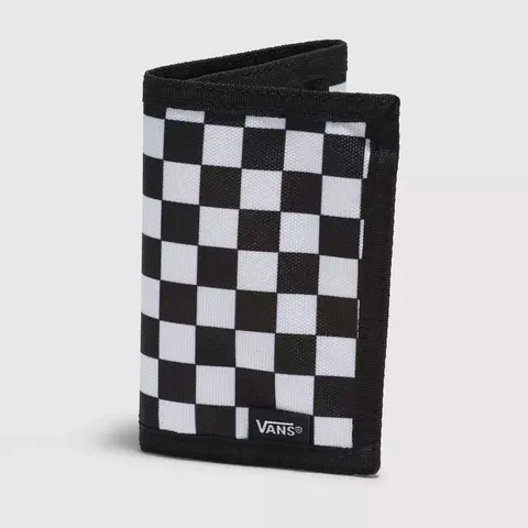 CARTEIRA VANS MN SLIPPED BLACK WHITE