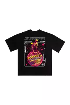 CAMISETA ALLTRIBE OVERSIZED ASTRONAUTA PRETA