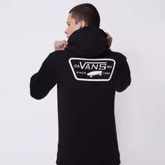 MOLETOM VANS FULL PATCH PO PRETO na internet