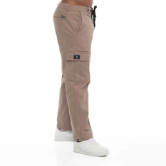 CALÇA LRG SARJA TWILL CARGO CAQUI - comprar online