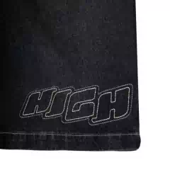 BERMUDA HIGH JEANS HUSTLE BLACK - loja online