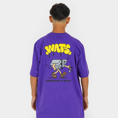 CAMISETA WATS ON LINE VIOLETA