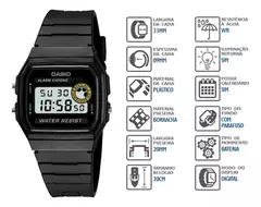 RELÓGIO CASIO STANDARD DIGITAL F-94WA-8DG na internet