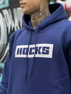 CANGURU FECHADO HOCKS TAM. ESP. LOGO LETTER ROYAL AZUL - comprar online