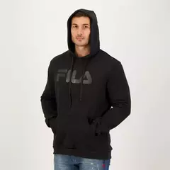 MOLETOM CANGURU FILA COMFORT LETTER III PRETO - comprar online