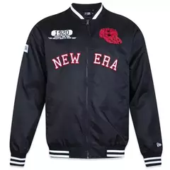 JAQUETA NEW ERA CLUB HOUSE BRANDED PRETO