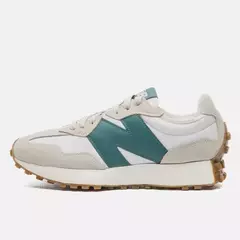 TENIS NEW BALANCE 327V1 BRANCO OFF/VERDE ESCURO