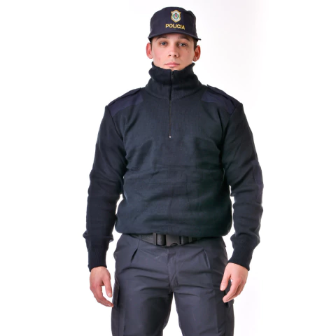 TRICOTA CUELLO ALTO AZUL