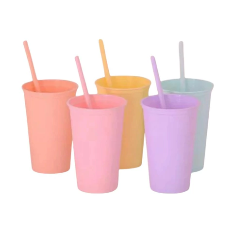 VASO PLASTICO COLORES