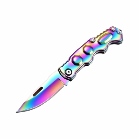 NAVAJA TACTICA TORNASOLADA PLEGABLE