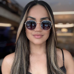 Óculos De Sol Dallas Dourado e Preto Degradê - comprar online