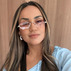 Óculos De Sol Myne Rosa Degradê - comprar online