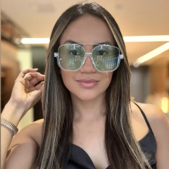 Óculos De Sol Riley Transparente e Verde - comprar online