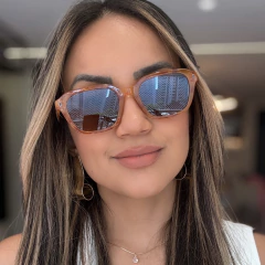 Óculos De Sol Greta Animal Print - comprar online