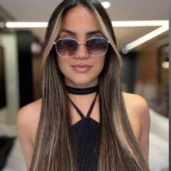 Óculos De Sol Zafir Dourado e Marrom - comprar online