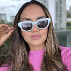 Óculos De Sol Ines Verde Água