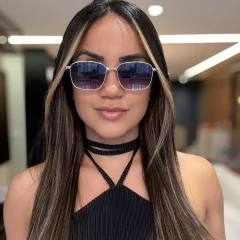 Óculos De Sol Zafir Dourado e Rosa Degrade - comprar online