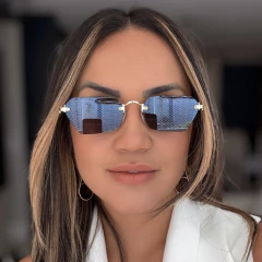 Óculos De Sol Soft Preto de Dourado - comprar online