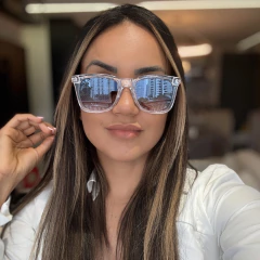Óculos De Sol Carenza Transparente - comprar online