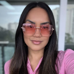 Óculos De Sol Maze Rosa Degradê - comprar online