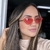 Óculos De Sol Cristal Vermelho - comprar online