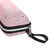 Case em Tecido Rosa Com Ziper