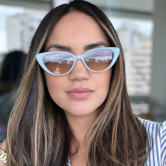 Óculos De Sol Zayra Verde Água Fosco