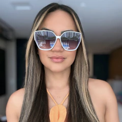 Óculos De Sol Prisma Branco - comprar online