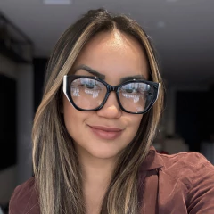 Armação Lunna Preto e Rose - comprar online