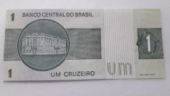 Cédula de 1 Cruzeiro de 1980 C.132 Nº B 15886022879 Chancelas de Ername Galvêas e Carlos Langoni Flor de Estampa - comprar online