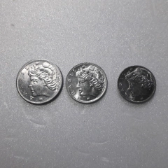 Moedas de 1 / 2 / 5 de 1975 Aço Inox Serie Sob - comprar online