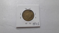 Moeda de 2 Cruzeiros de 1945 Sem Sigla Bronze Alumínio Final de Chapa FF 01 - loja online