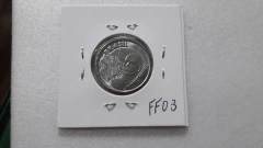 Moeda de 50 Centavos de 2013 Aço Inox Com pequeno BONÉ FF 03 - Mandrade Numismática