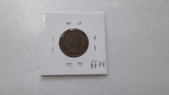 Moeda de 5 Centavos de 2011 Aço Banhado de Cobre  Boné Batida Fora do Disco  FF 04 - Mandrade Numismática