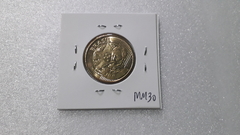 Moeda de 25 Centavos de 2019 aço inox Banhado de Bronze Flor de Cunho - comprar online