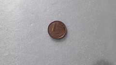 Moeda de 1 Centavo de 2002 Aço Banhado de Cobre Traço Que Cruza o Anverso ZL 24