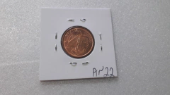 Moeda de 5 Centavos de 2014 Aço Inox Banhado de Cobre Flor de Cunho AN 22 - comprar online