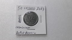 Moeda de 50 Centavos de 2013 Aço Inox DUPLO BRASIL Catalogada  SC 10 na internet